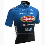 2019 Cycling Jersey Damico Area Black Blue Short Sleeve and Bib Short