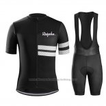 2019 Cycling Jersey Rapha Black Short Sleeve and Bib Short