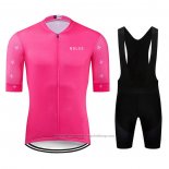 2020 Cycling Jersey Ndlss Pink Short Sleeve and Bib Short