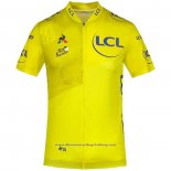 2020 Cycling Jersey Tour de France Yellow Short Sleeve And Bib Short(2)