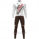 2021 Cycling Jersey Ag2r La Mondiale White Long Sleeve And Bib Tight