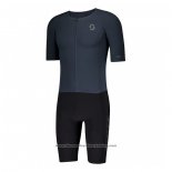 2021 Cycling Jersey Scott Dark Blue Short Sleeve And Bib Short