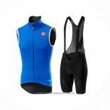 2021 Wind Vest Castelli Blue Short Sleeve And Bib Short