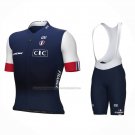 2023 Cycling Jersey France Blue White Short Sleeve And Bib Short