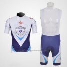 2011 Cycling Jersey Pearl Izumi White and Blue Short Sleeve and Bib Short