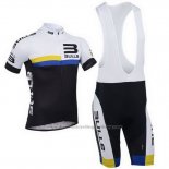2013 Cycling Jersey Bulls Black and White Short Sleeve and Bib Short