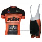 2015 Cycling Jersey Ktm Black and Orange Short Sleeve and Bib Short
