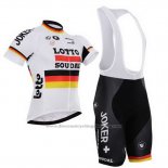 2015 Cycling Jersey Lotto Soudal Champion Germany Short Sleeve and Bib Short