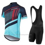 2017 Cycling Jersey Pearl Izumi Light Blue Short Sleeve and Bib Short