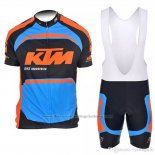 2018 Cycling Jersey Ktm Blue Orange Short Sleeve and Bib Short