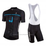 2018 Cycling Jersey Nalini Black and Blue Short Sleeve and Bib Short