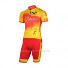 2018 Cycling Jersey Spain Confidis Orange Short Sleeve and Bib Short