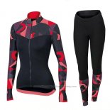 2018 Cycling Jersey Women Orbea Red and Black Short Sleeve and Bib Short