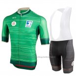 2019 Cycling Jersey Castelli Uae Tour Green Short Sleeve and Bib Short