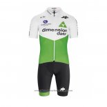 2019 Cycling Jersey Dimension Data Green White Short Sleeve And Bib Short