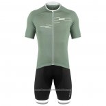 2020 Cycling Jersey De Marchi Light Green Short Sleeve And Bib Short