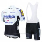2020 Cycling Jersey Deceuninck Quick Step White Black Short Sleeve and Bib Short