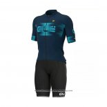 2021 Cycling Jersey ALE Deep Blue Short Sleeve And Bib Short