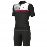 2023 Cycling Jersey ALE Black Short Sleeve And Bib Short