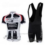 2011 Cycling Jersey BMC White and Black Short Sleeve and Bib Short