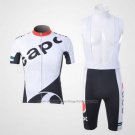 2011 Cycling Jersey Capo White Short Sleeve and Bib Short