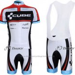 2012 Cycling Jersey Cube Black and White Short Sleeve and Bib Short