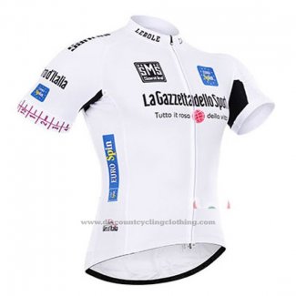 2015 Cycling Jersey Giro d'Italia White Short Sleeve and Bib Short