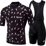 2018 Cycling Jersey Morvelo Black Short Sleeve and Bib Short