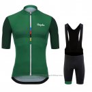 2020 Cycling Jersey Rapha Green Short Sleeve And Bib Short