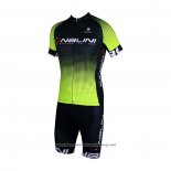 2021 Cycling Jersey Nalini Black Yellow Short Sleeve And Bib Short