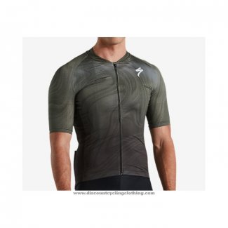 2021 Cycling Jersey Specialized Deep Green Short Sleeve And Bib Short