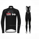 2022 Cycling Jersey Lotto Soudal Black Long Sleeve and Bib Short