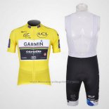 2011 Cycling Jersey Garmin Lider Yellow Short Sleeve and Bib Short