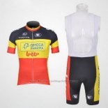 2011 Cycling Jersey Omega Pharma Lotto Champion Belga Short Sleeve and Bib Short