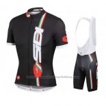 2014 Cycling Jersey Castelli SIDI Red and Black Short Sleeve and Bib Short