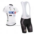 2014 Cycling Jersey FDJ Lider White Short Sleeve and Bib Short
