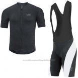 2017 Cycling Jersey Gore Bike Wear Power Oxygen-cc Black Short Sleeve and Bib Short