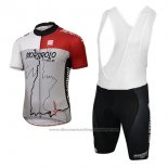 2017 Cycling Jersey Sportful Mortirolo Gray Short Sleeve and Bib Short