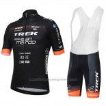 2018 Cycling Jersey Trek Selle San Marco Black Short Sleeve and Bib Short