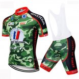 2019 Cycling Jersey Armee DE Terre Camouflage Short Sleeve and Bib Short