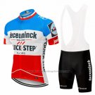 2019 Cycling Jersey Deceuninck Quick Step Blue White Red Short Sleeve and Bib Short