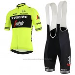 2019 Cycling Jersey Trek Segafredo Green Black Short Sleeve and Bib Short