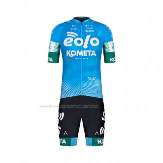 2022 Cycling Jersey Eolo Komet Sky Blue Short Sleeve and Bib Short