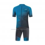 2022 Cycling Jersey Gore Blue Short Sleeve and Bib Short