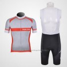 2011 Cycling Jersey Pearl Izumi Red and Gray Short Sleeve and Bib Short