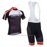 2013 Cycling Jersey Castelli Black Short Sleeve and Bib Short
