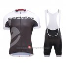 2016 Cycling Jersey Castelli Cervelo and White and Gray Short Sleeve and Bib Short