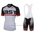 2016 Cycling Jersey Castelli White Short Sleeve and Bib Short