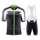 2016 Cycling Jersey Craft Green and Black Short Sleeve and Bib Short
