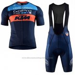 2017 Cycling Jersey Ktm Blue Short Sleeve and Bib Short